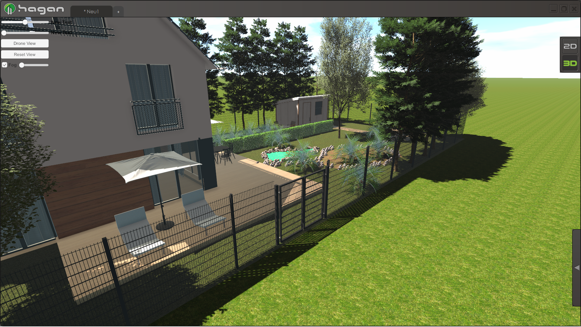 Hagan Designer - Zaun in 3D betrachten